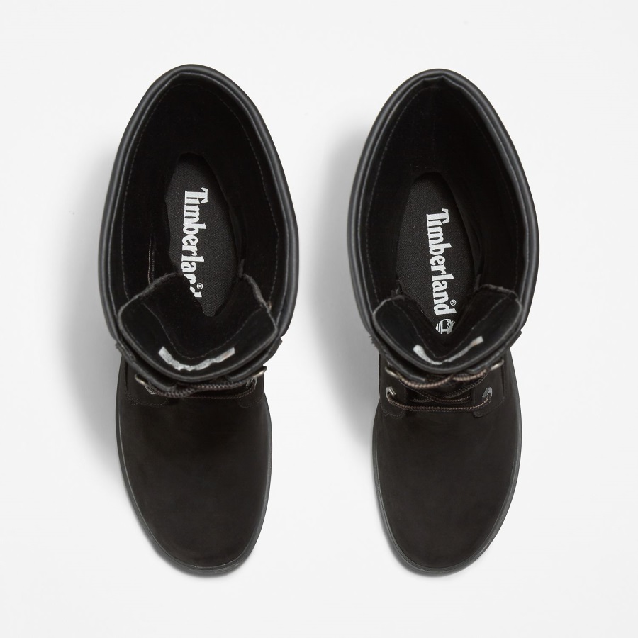 Women's Premium 14-Inch Waterproof Boots Timberland Ireland Black Nubuck