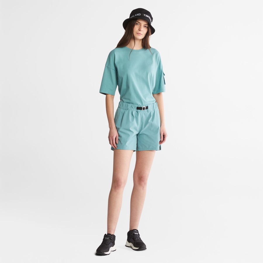 Women's Progressive Utility Pocket T-Shirt Mineral Blue Timberland Ireland