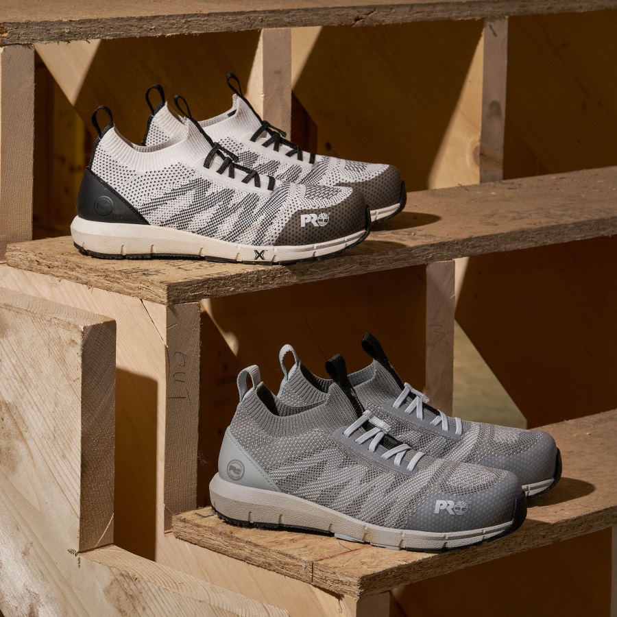 Women's Radius Composite Toe Work Sneaker Grey/Blue Timberland Ireland