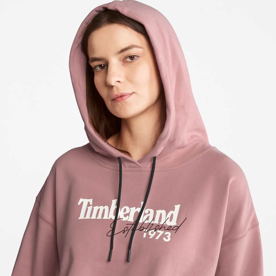 Women's Relaxed-Fit Logo Hoodie Timberland Ireland Grape Shake