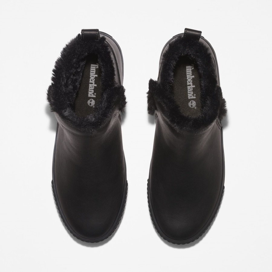 Women's Skyla Bay Pull-On Boots Timberland Ireland Black Full-Grain