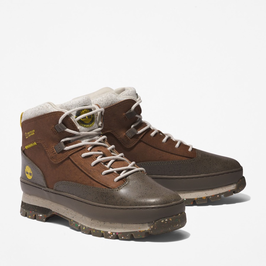 Women's Timbercycle Hiking Boots Brown Recycled Leather Timberland Ireland