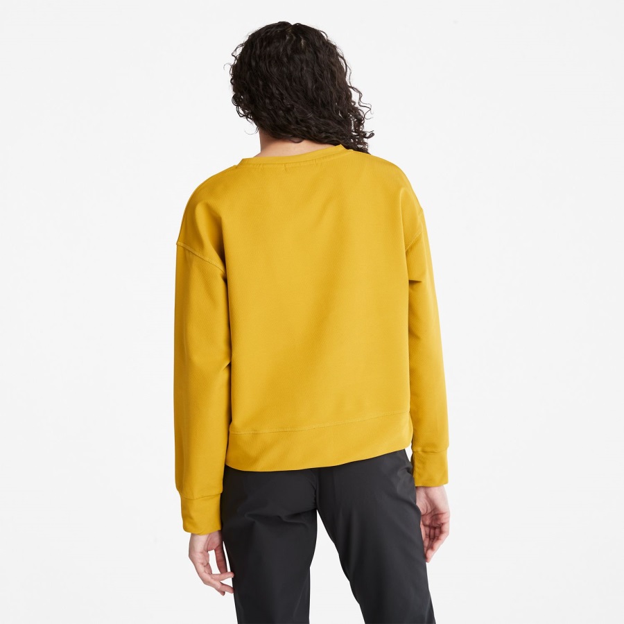 Women's Timberloop Hybrid Sweatshirt Mustard Timberland Ireland