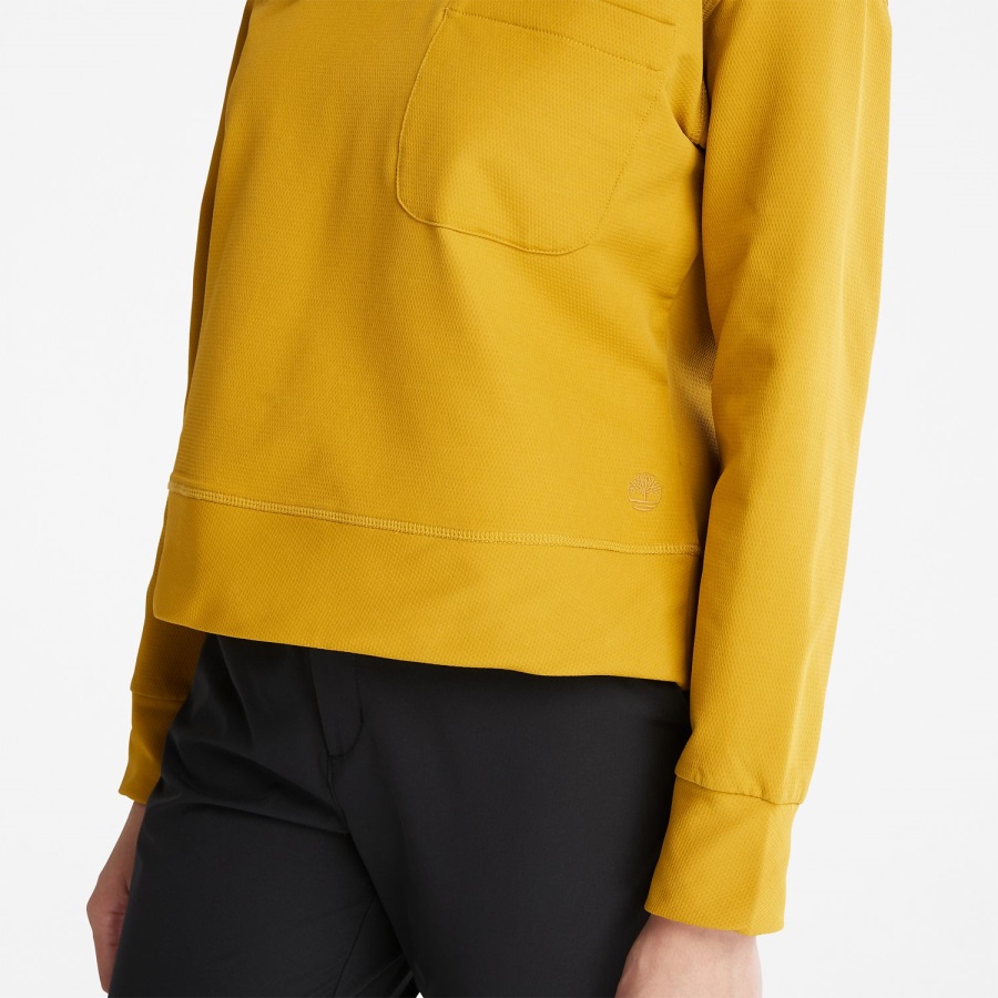Women's Timberloop Hybrid Sweatshirt Mustard Timberland Ireland