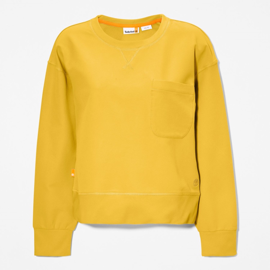 Women's Timberloop Hybrid Sweatshirt Mustard Timberland Ireland