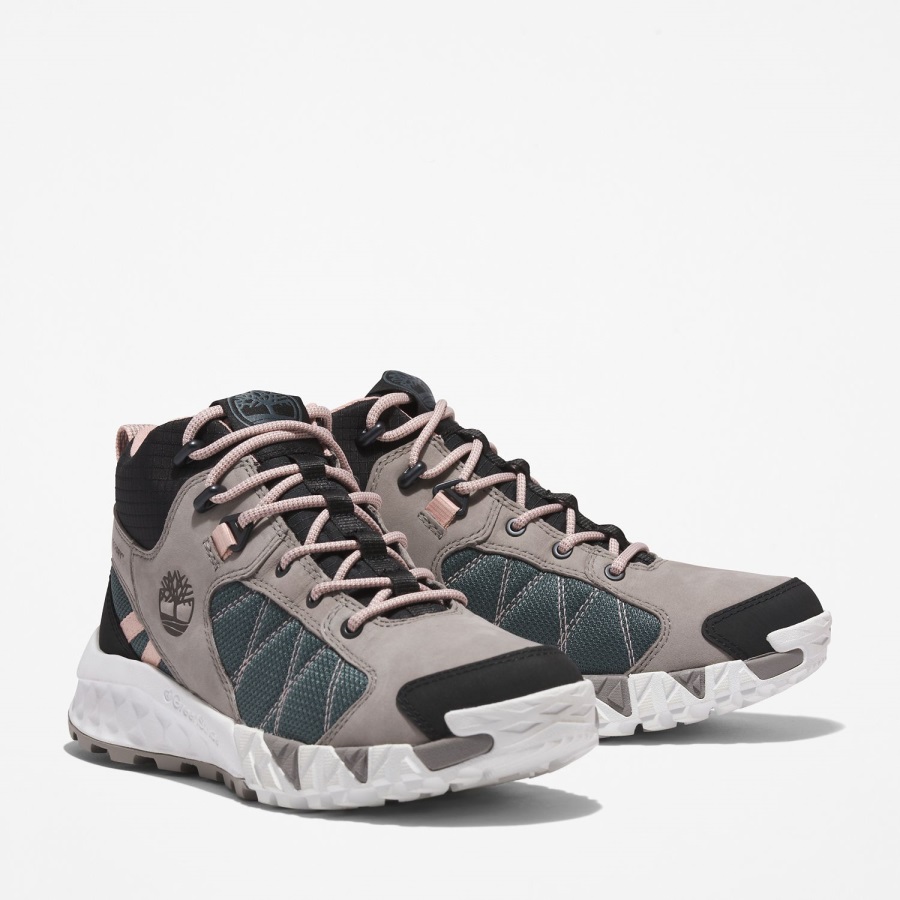 Women's Trailquest Waterproof Hiking Boots Grey Nubuck Timberland Ireland