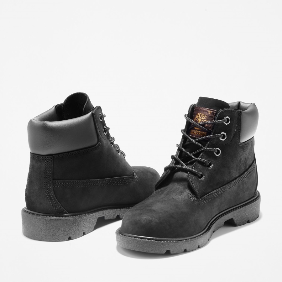Youth Classic 6-Inch Boots Timberland Ireland Black Nubuck