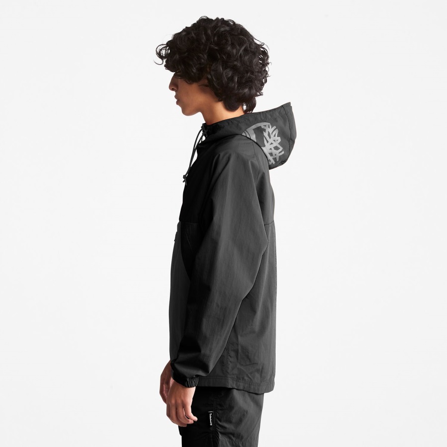 Zip-Neck Windbreaker Timberland Ireland Black/Off-White